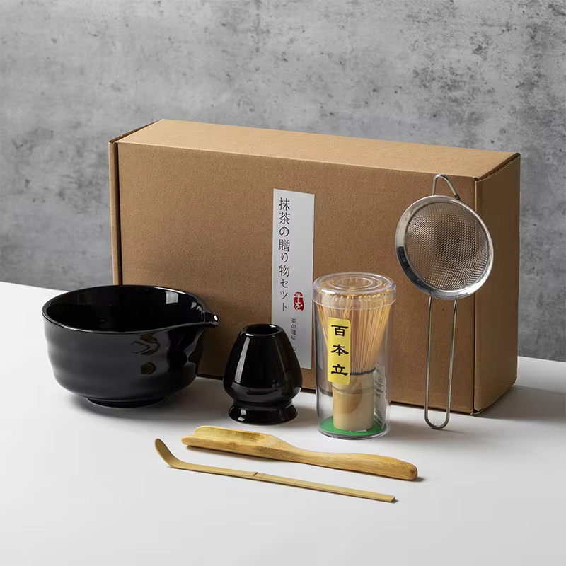 和風抹茶セット、竹泡立て器、セラミックボウルスクープ、伝統的 - Bamboo Whisk Chasen のレビューと価格