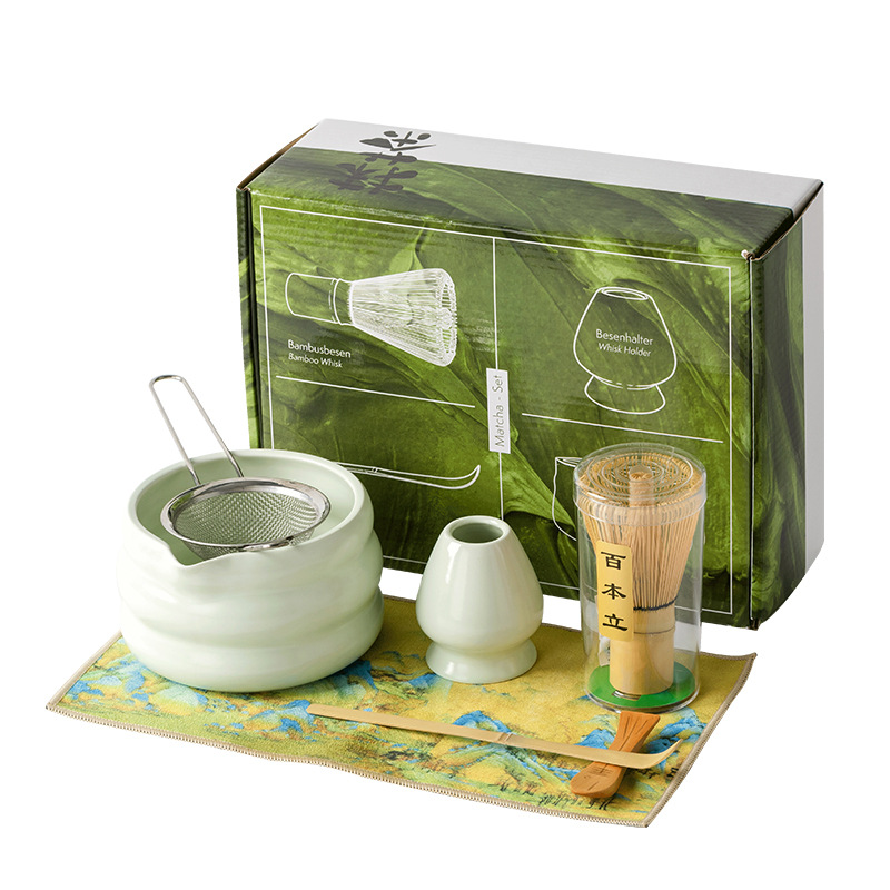 4/7点セット 日本抹茶セット 抹茶茶碗 口付き 宋代茶道具 - Bamboo Whisk Chasen のレビューと価格