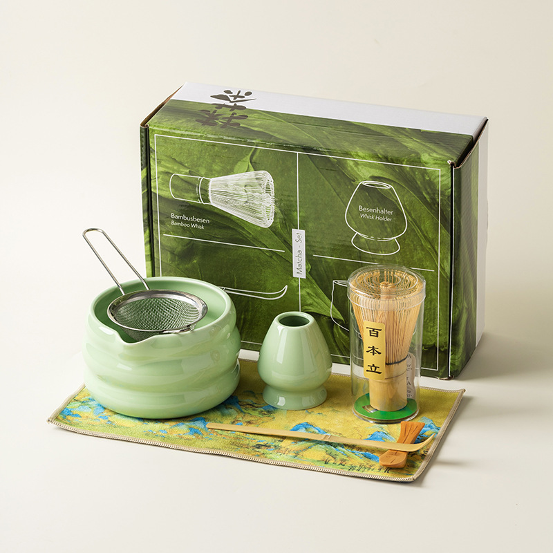 4/7点セット 日本抹茶セット 抹茶茶碗 口付き 宋代茶道具 - Bamboo Whisk Chasen のレビューと価格