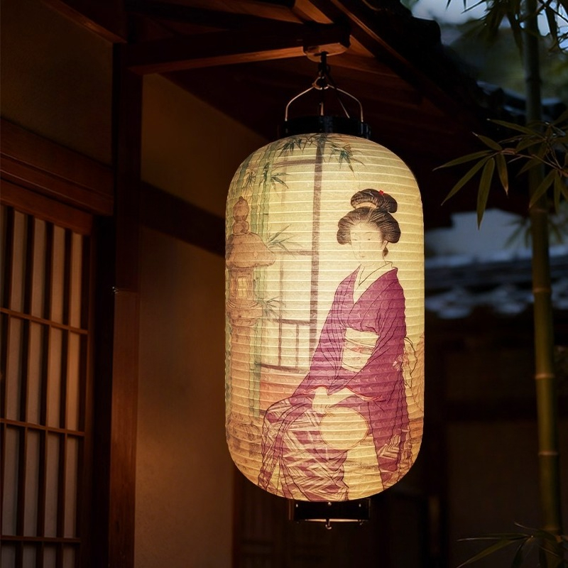 1PC 日本宮廷婦人柄紙提灯浮世絵風寿司レストラン居酒屋料理 - Japanese Lantern Paper のレビューと価格