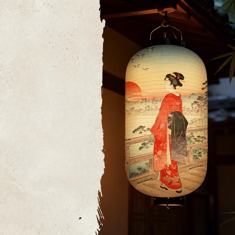 1PC 日本宮廷婦人柄紙提灯浮世絵風寿司レストラン居酒屋料理 - Japanese Lantern Paper のレビューと価格